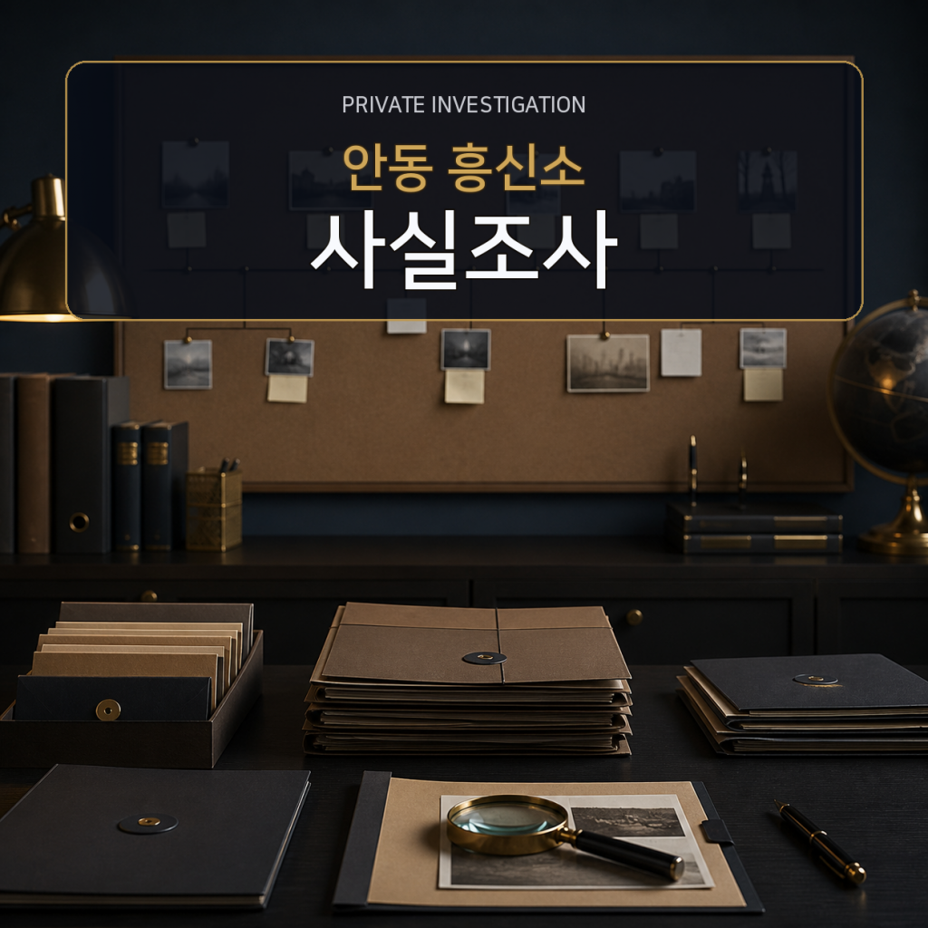 안동 사실관계 조사 전문 흥신소