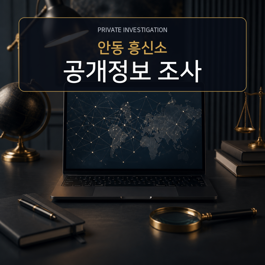 안동 디지털 공개정보 조사 전문 흥신소