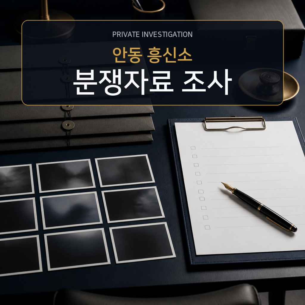 안동 분쟁자료 조사 전문 흥신소